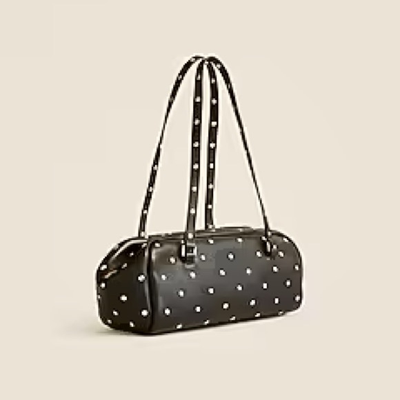 ❤️ NWT J. Crew Studded Leather Black Handbag - Picture 12 of 12